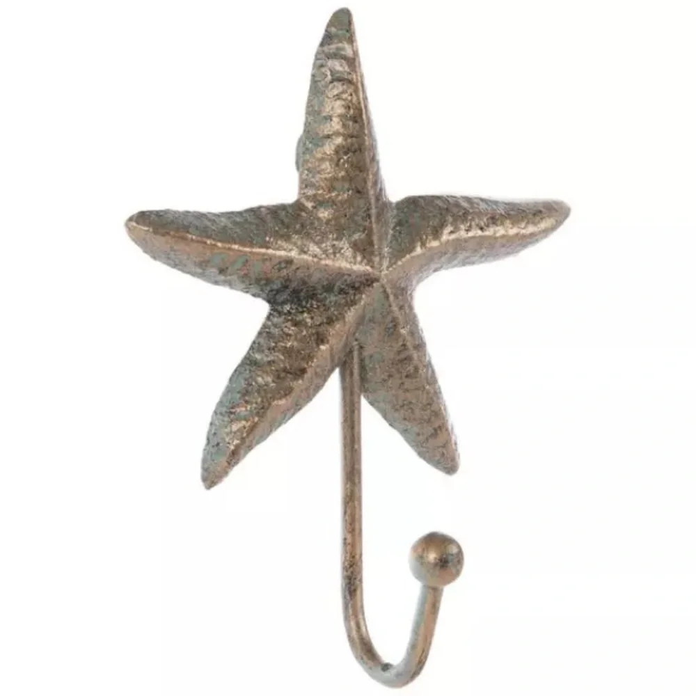(2) Starfish Metal Wall Hook